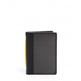 TUMI™ Official Folding Card Case 01401229546 Carbon/Papaya
