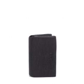 TUMI™ Official Double Gusseted Card Case 0148480T527 Black Embossed