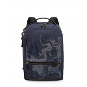 TUMI™ Official Bradner Backpack 0148620A221 Navy Liquid Embroide